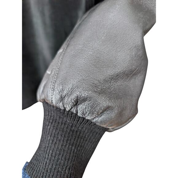 Vintage 1980s Claude Montana Corduory and Leather Bomber Jacket - Picture 14 of 16